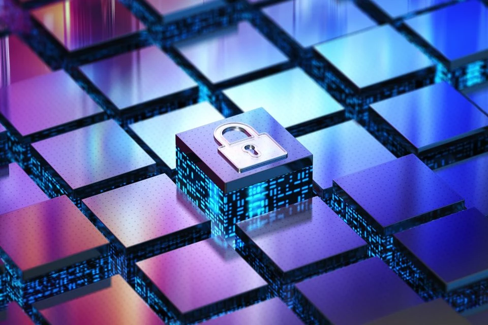 Cadenas illustrant la cyber sécurité