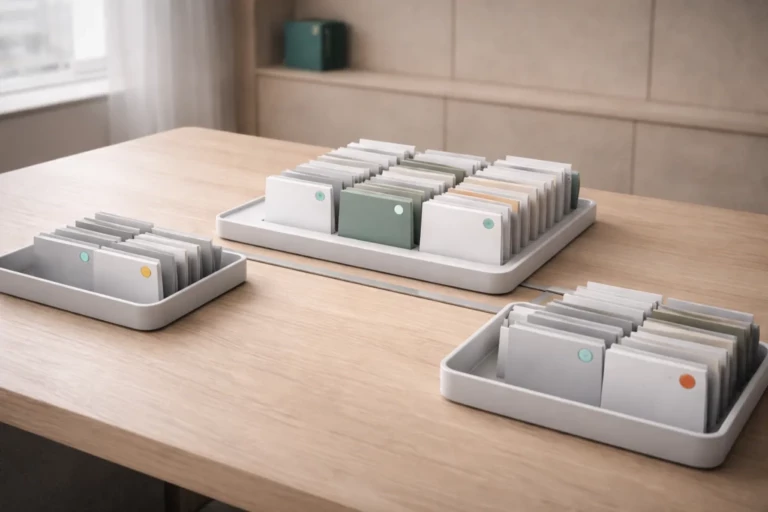 Trois plateaux séparés représentant des silos organisationnels alignés vers un plateau central unifié symbolisant l’intégration des fonctions Achats, Risques et Conformité dans une gouvernance TPRM centralisée.